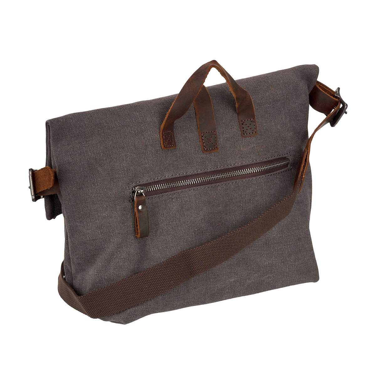 Сумка через плечо Dr.Koffer из канваса и натуральной кожи