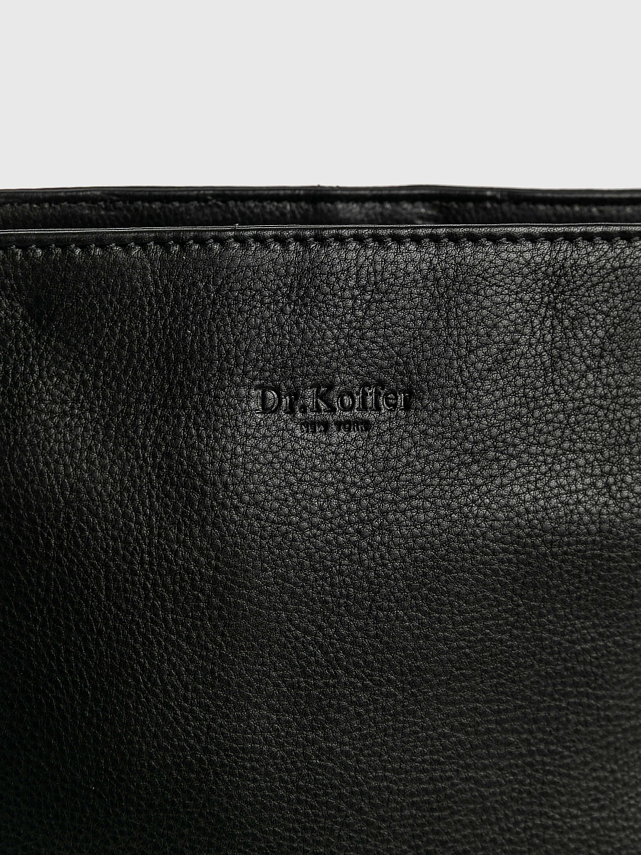 Женская сумка Dr.Koffer из натуральной кожи чёрная