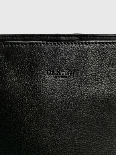 Женская сумка Dr.Koffer из натуральной кожи чёрная
