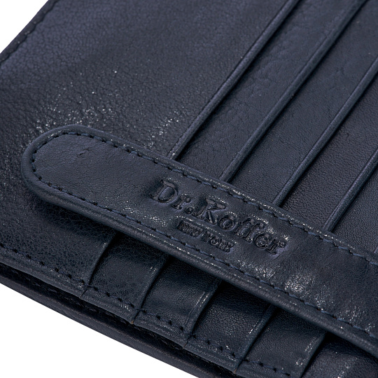 Портмоне Dr.Koffer из натуральной кожи синее