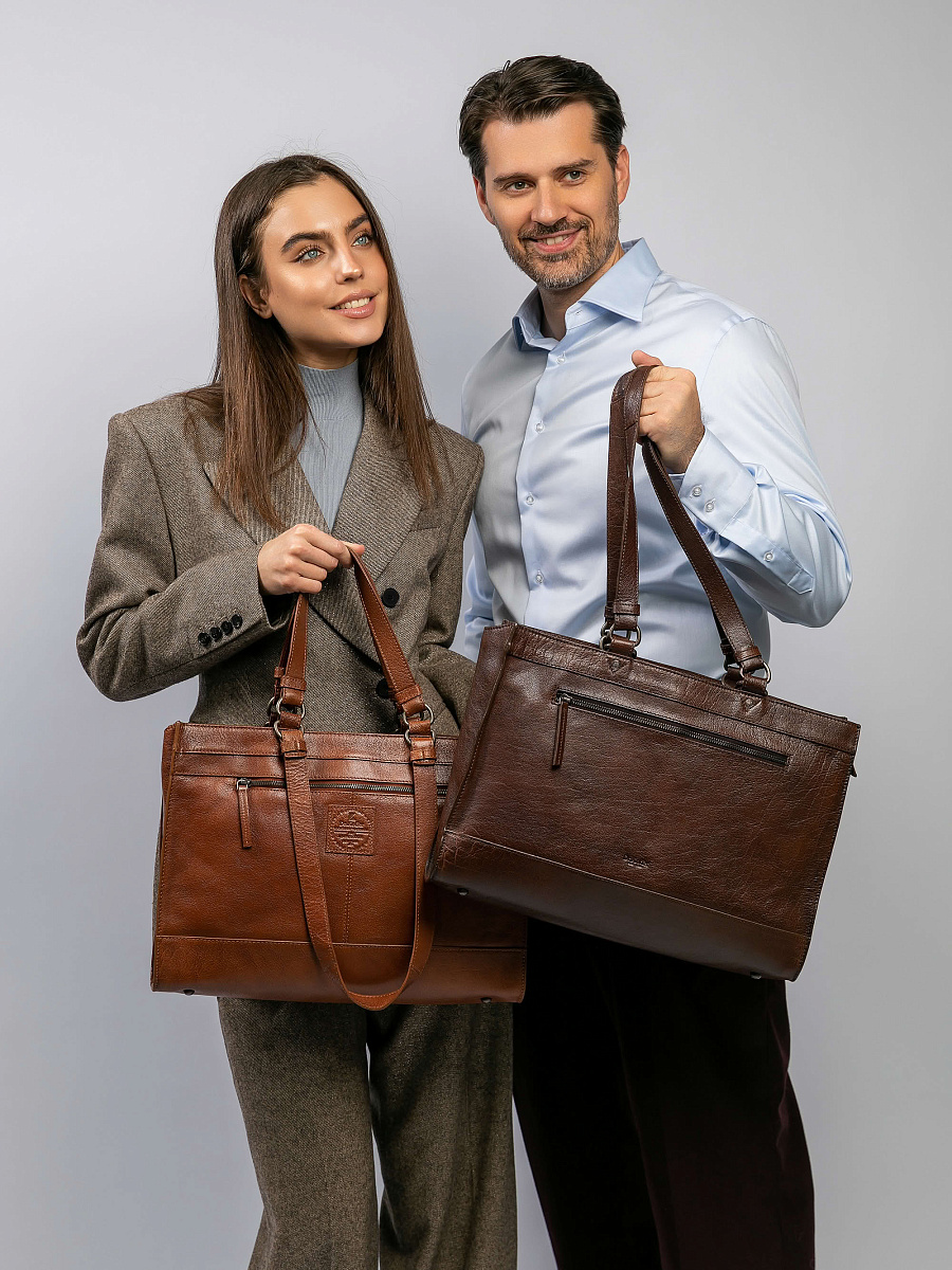 Сумка для документов Dr.Koffer из натуральной кожи