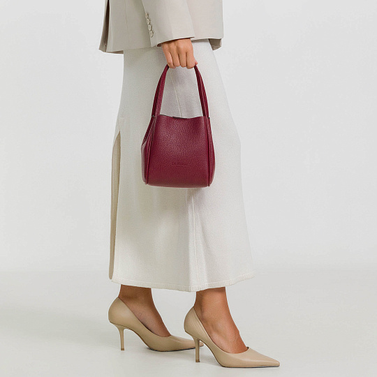 Женская сумка Dr. Koffer из натуральной кожи красная