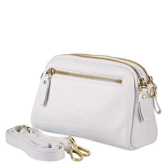 Женская сумка Dr. Koffer из натуральной кожи белая