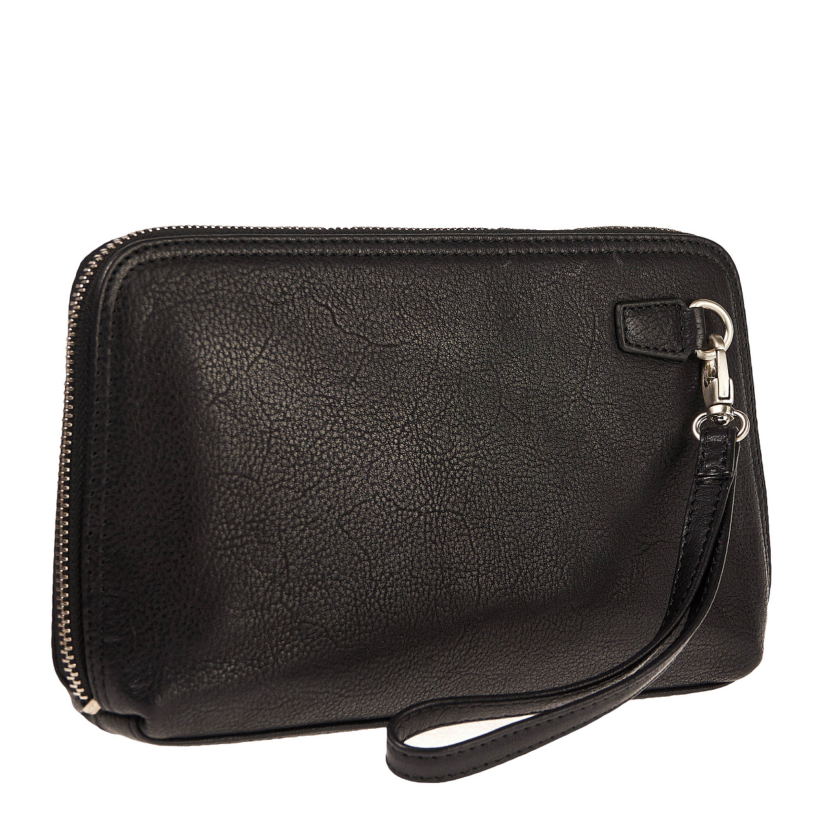 Сумка барсетка из натуральной кожи Dr. Koffer черная