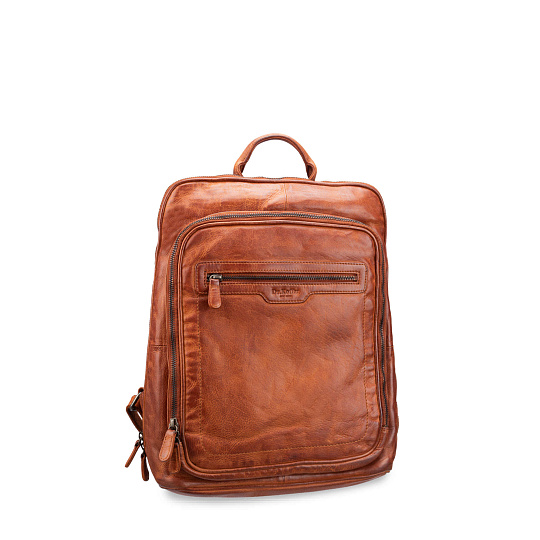 Рюкзак Dr.Koffer из натуральной кожи светло-коричневый
