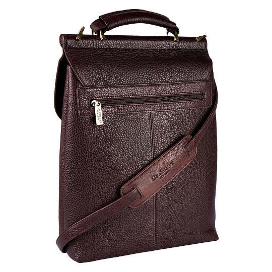Сумка планшет Dr.Koffer из натуральной кожи коричневый