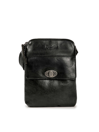 Сумка через плечо Dr.Koffer из натуральной кожи черная