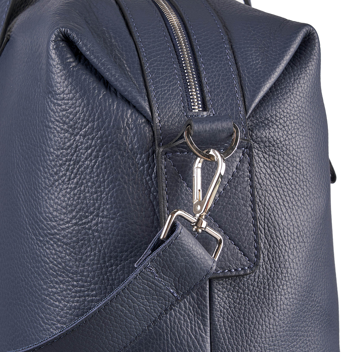 Сумка дорожная Dr.Koffer  из натуральной кожи синяя