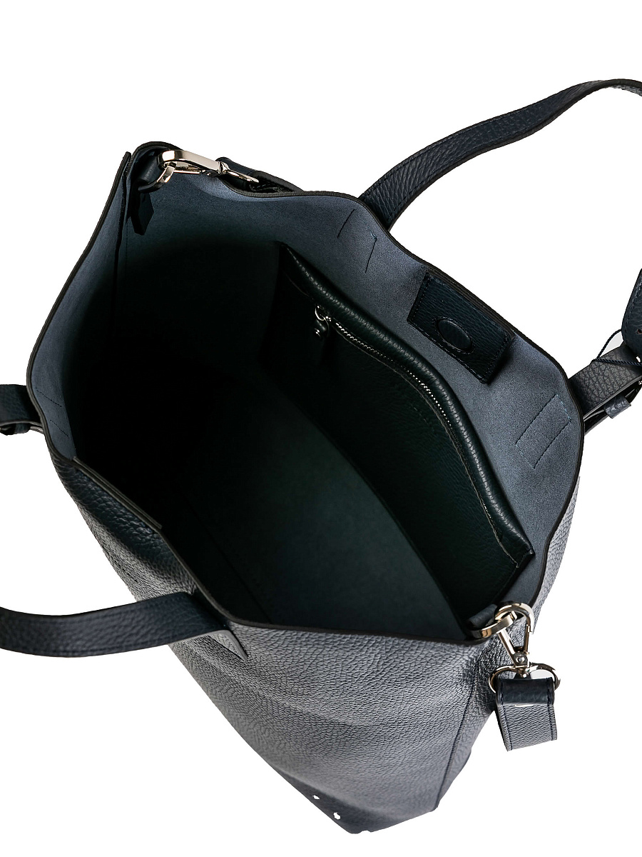 Женская сумка Dr.Koffer из натуральной кожи синяя