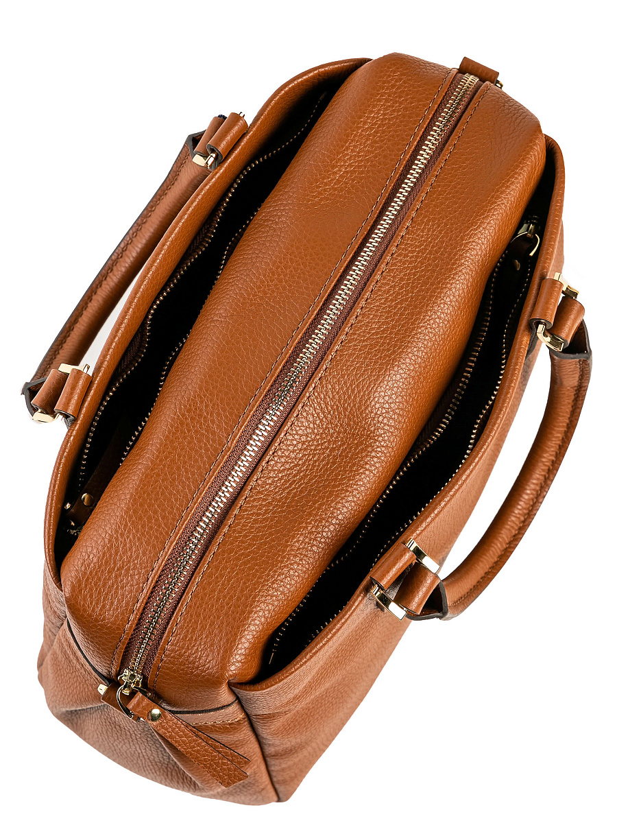 Женская сумка Dr. Koffer из натуральной кожи коричневая