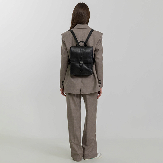 Рюкзак Dr.Koffer из натуральной кожи черный