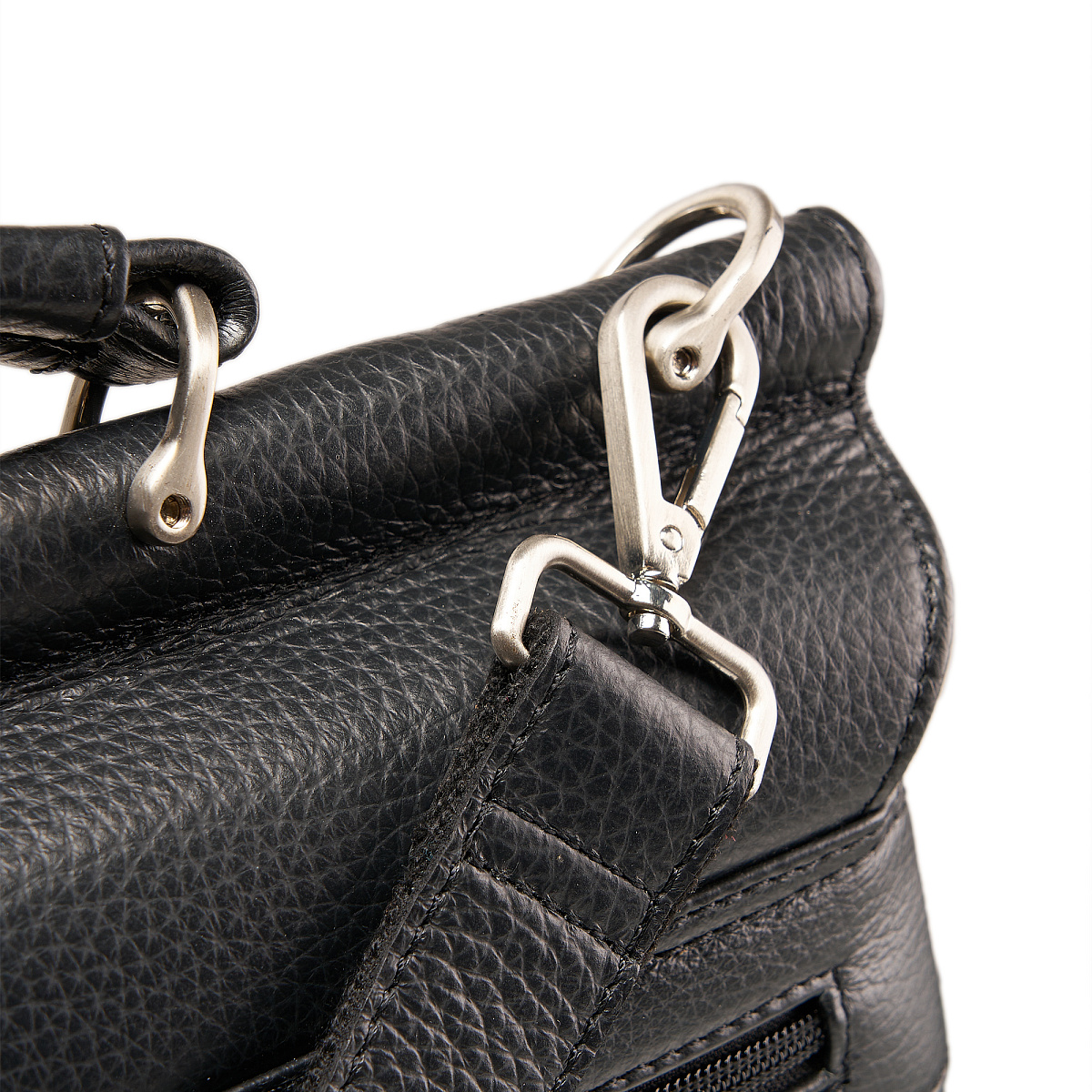 Портфель Dr.Koffer из натуральной кожи черный