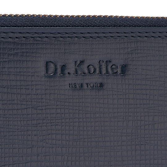Портмоне Dr.Koffer из натуральной кожи синее