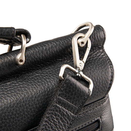 Портфель Dr.Koffer из натуральной кожи черный