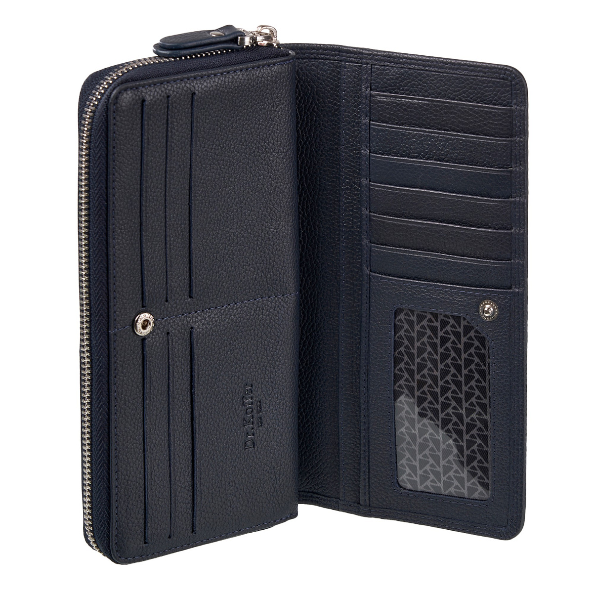 Портмоне Dr.Koffer из натуральной кожи синее