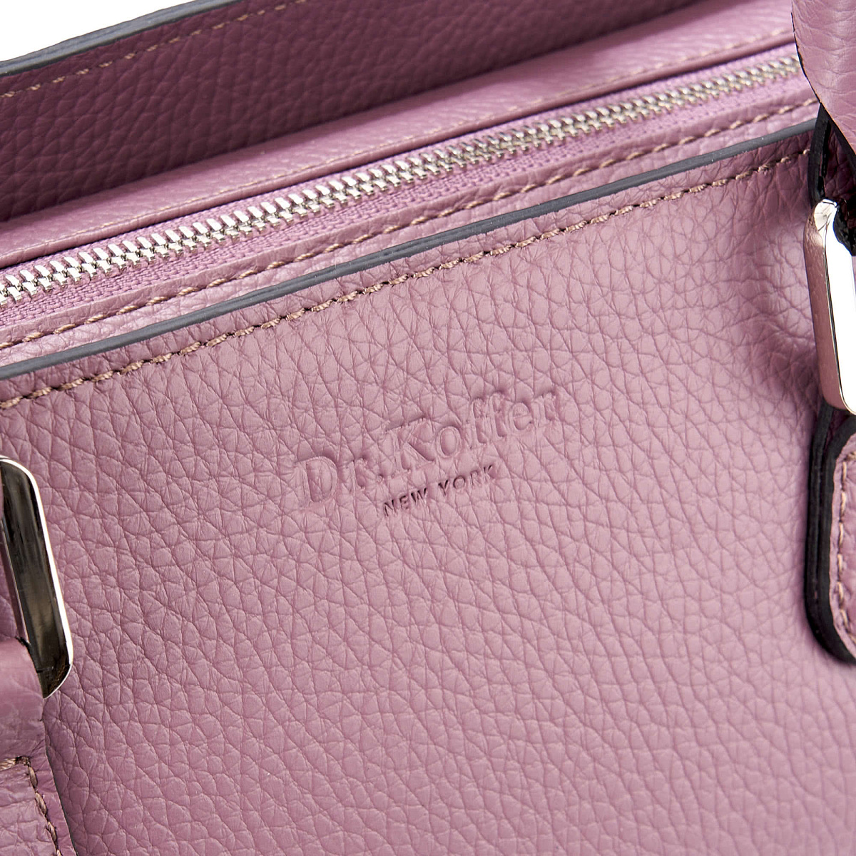 Женская сумка Dr. Koffer из натуральной кожи розовая