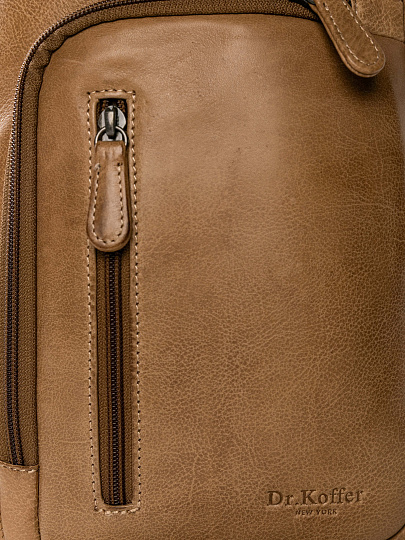 Рюкзак Dr.Koffer из натуральной кожи коричневый
