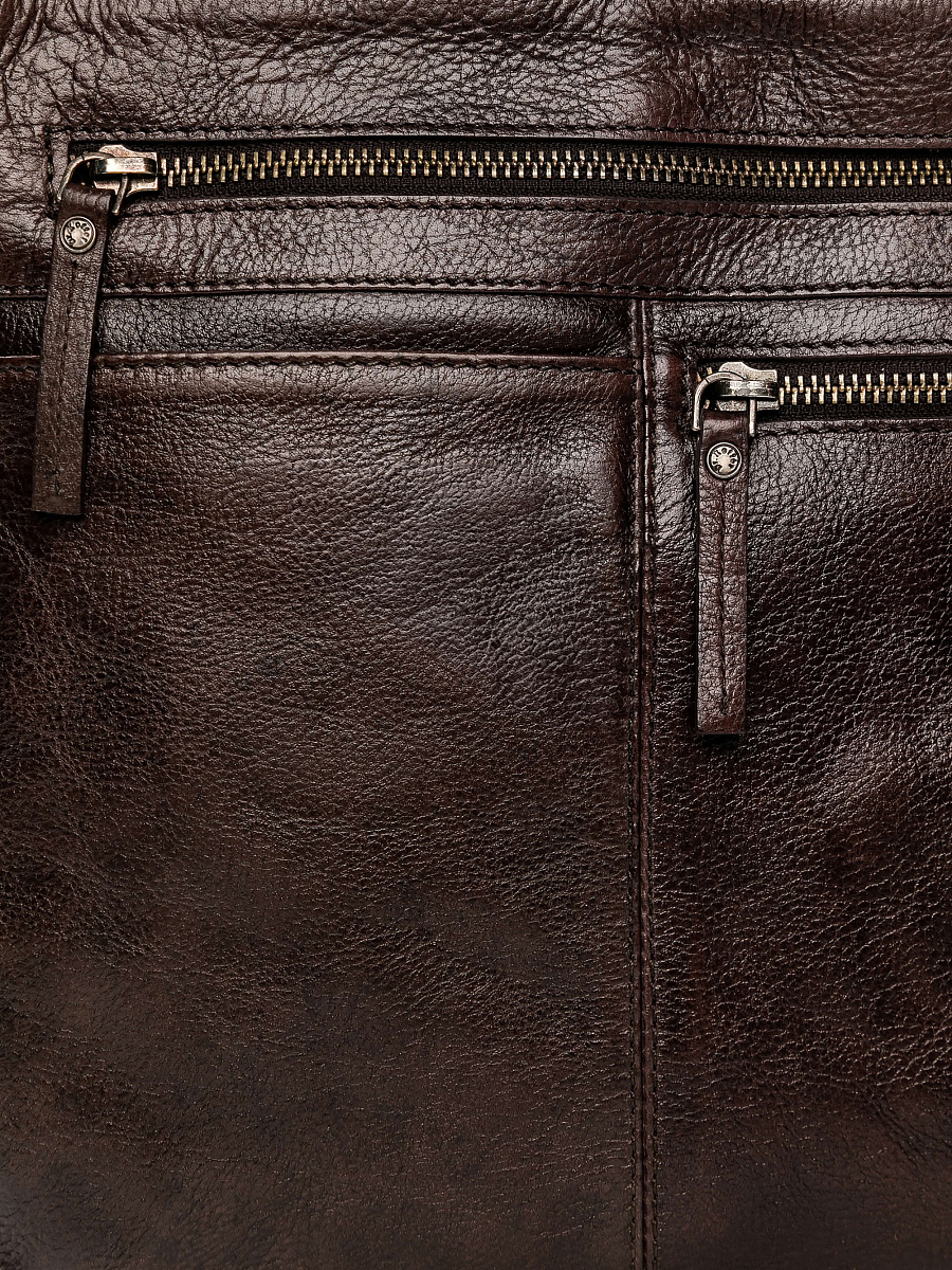 Сумка через плечо Dr.Koffer из натуральной кожи коричневая