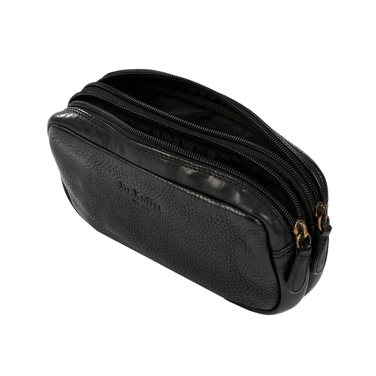 Несессер Dr. Koffer из натуральной кожи черный