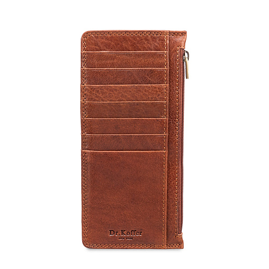 Кредитница Dr.Koffer из натуральной кожи коричневая
