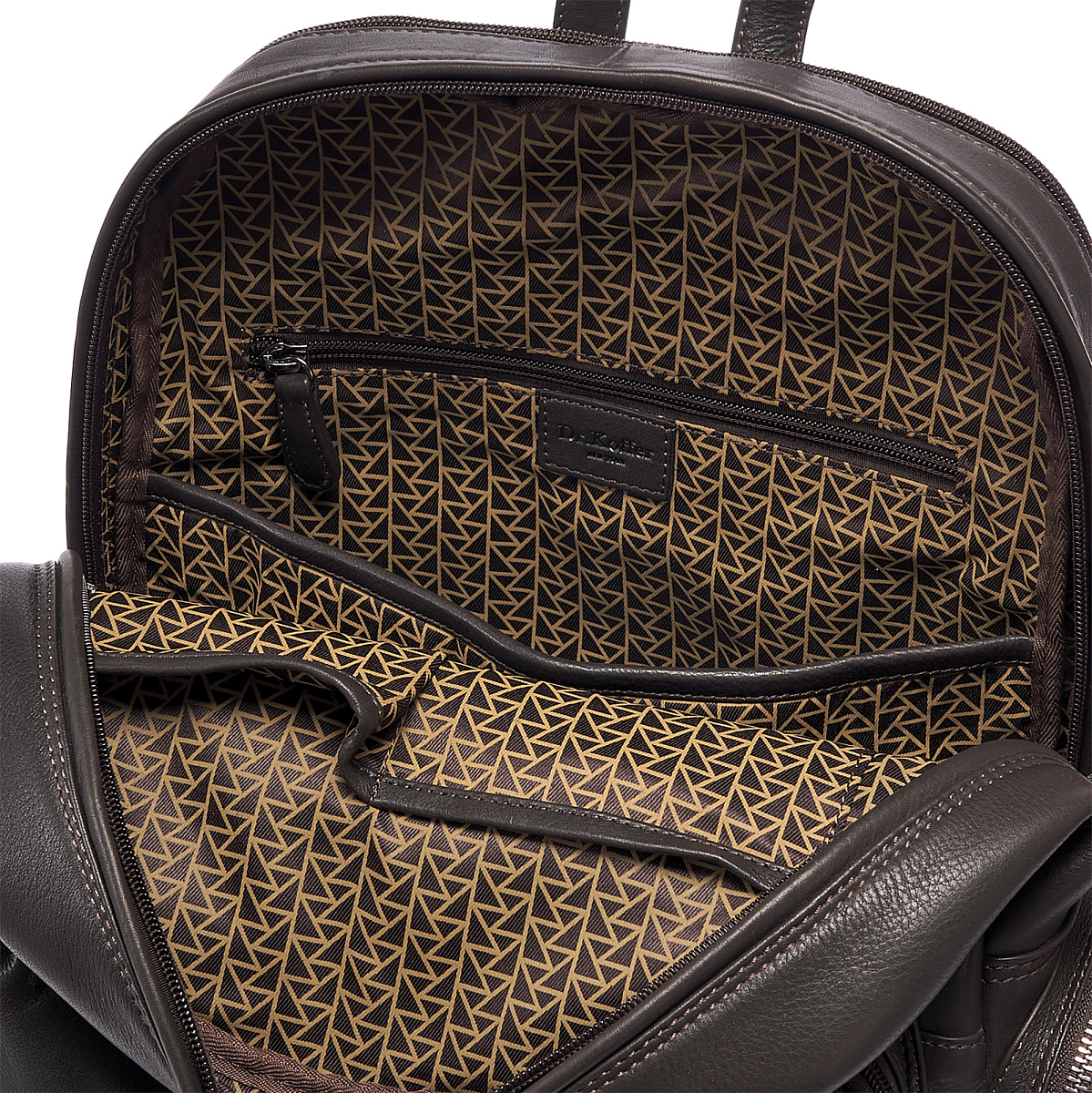 Рюкзак Dr.Koffer из натуральной кожи темно-коричневый