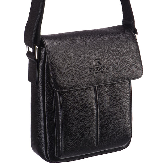 Сумка через плечо Dr.Koffer из натуральной кожи черная