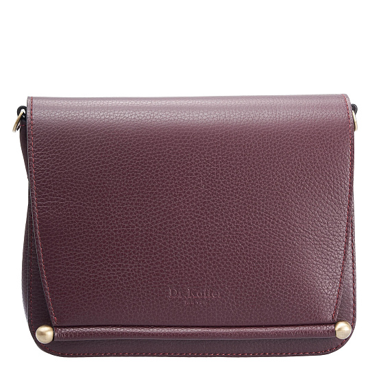 Женская сумка Dr. Koffer из натуральной кожи бордовая