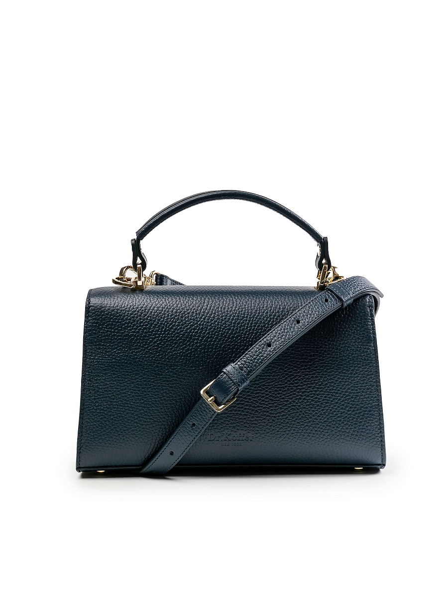 Женская сумка Dr.Koffer из натуральной кожи синяя