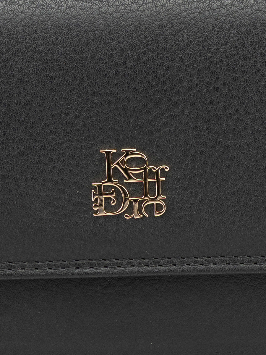 Портмоне Dr.Koffer из натуральной кожи черное