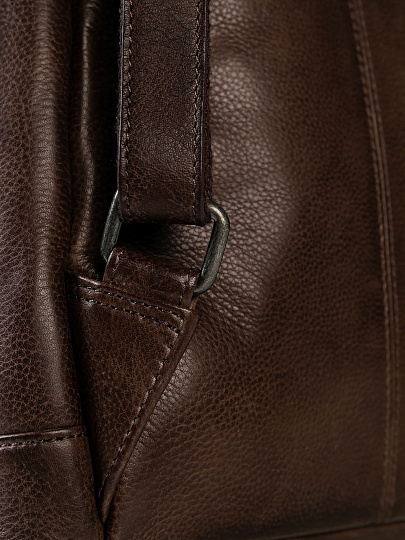 Рюкзак Dr.Koffer из натуральной кожи темно-коричневый