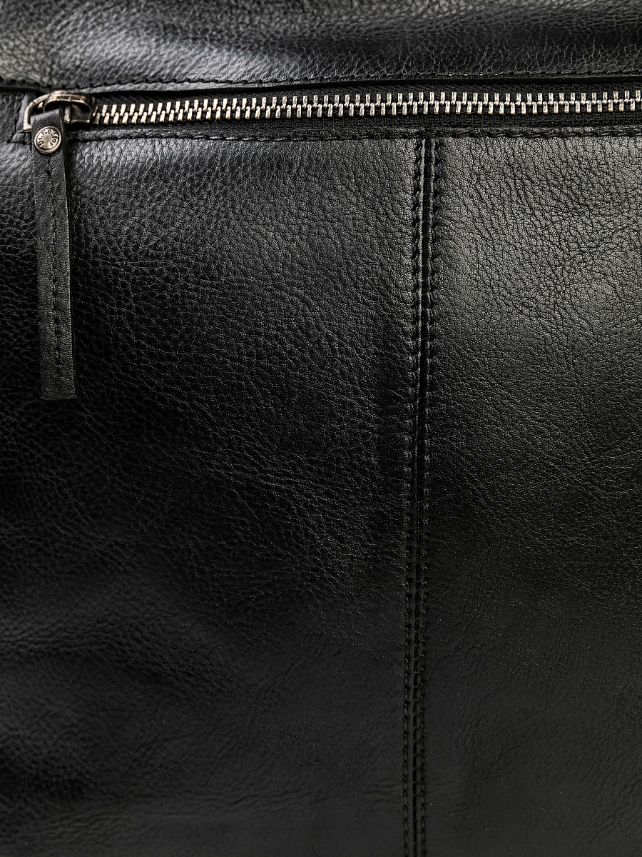 Сумка через плечо Dr.Koffer из натуральной кожи черная