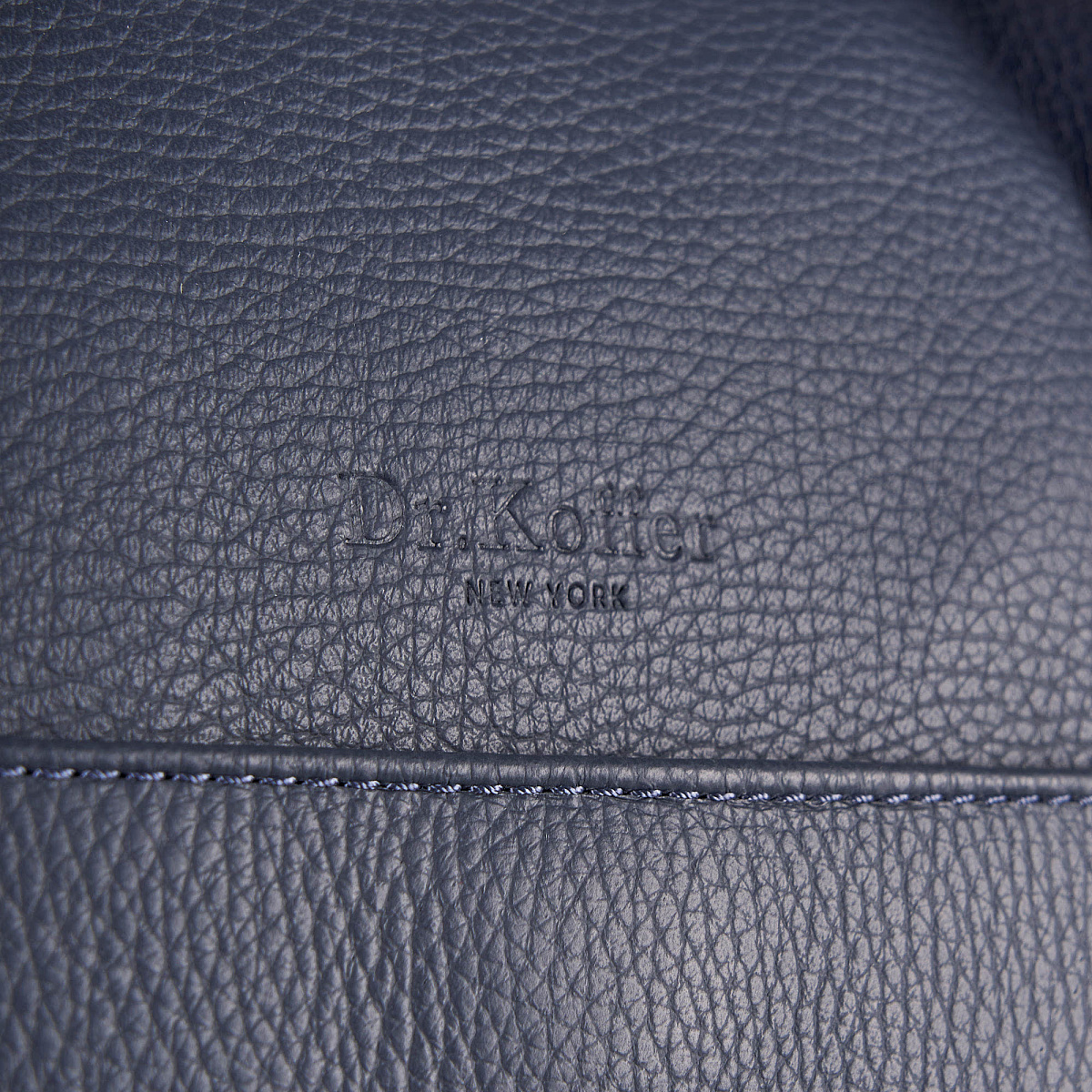 Сумка дорожная Dr.Koffer  из натуральной кожи синяя