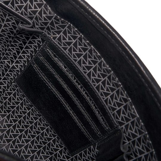 Портфель Dr.Koffer из натуральной кожи черный