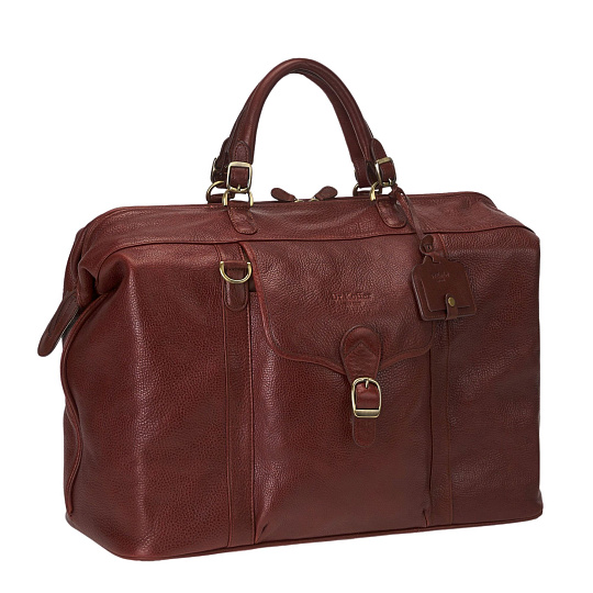 Сумка дорожная саквояж Dr.Koffer из натуральной кожи