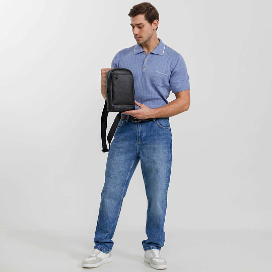 Рюкзак Dr. Koffer из натуральной кожи черный