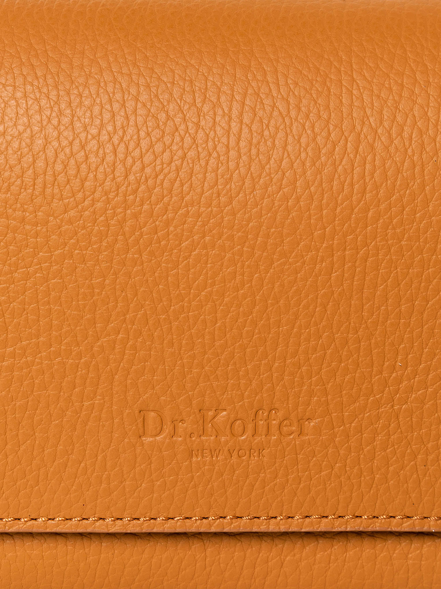 Женская сумка Dr. Koffer из натуральной кожи коричневая