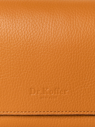 Женская сумка Dr. Koffer из натуральной кожи коричневая