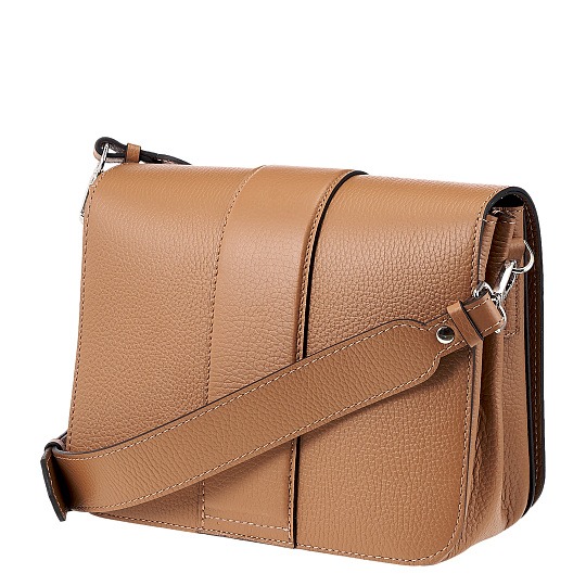 Женская сумка Dr.Koffer из натуральной кожи коричневая