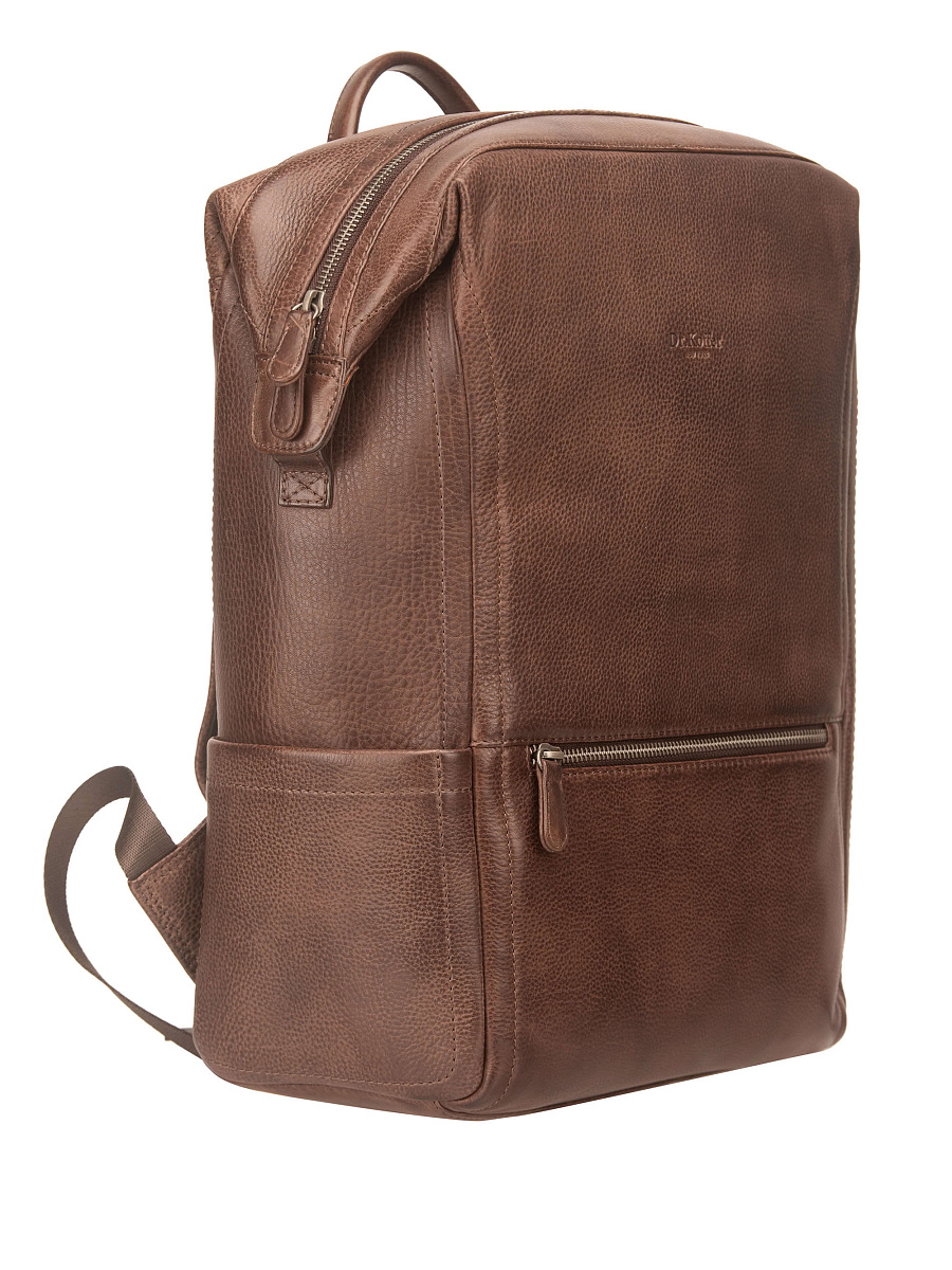 Рюкзак Dr. Koffer из натуральной кожи коричневый