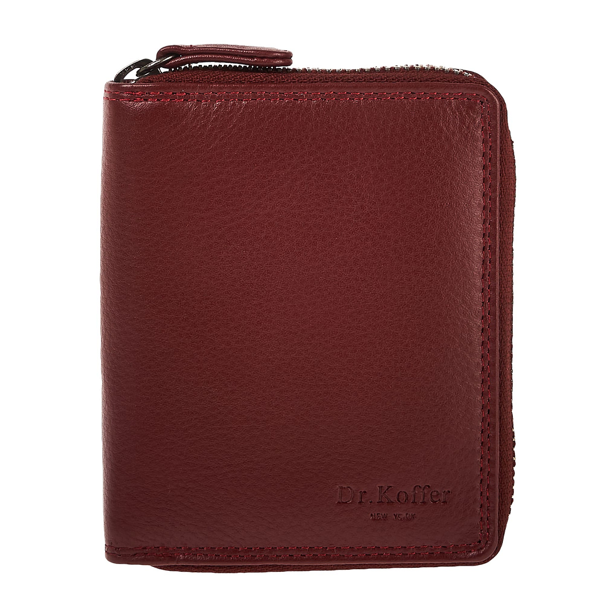 Портмоне Dr.Koffer из натуральной кожи бордовый
