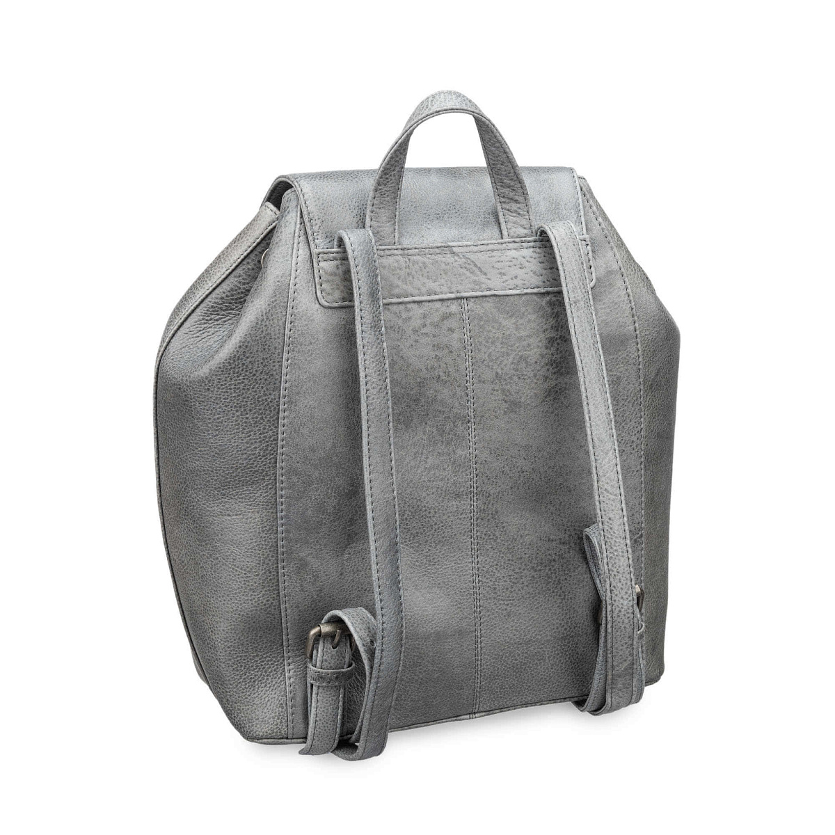 Рюкзак Dr.Koffer из натуральной кожи серый