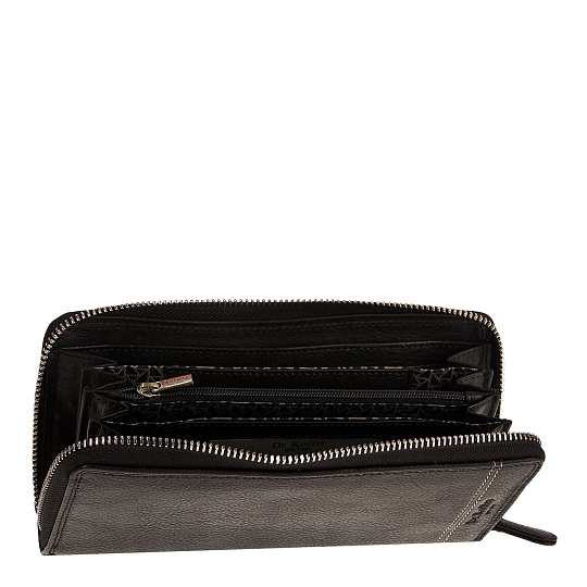 Портмоне Dr.Koffer из натуральной кожи черное