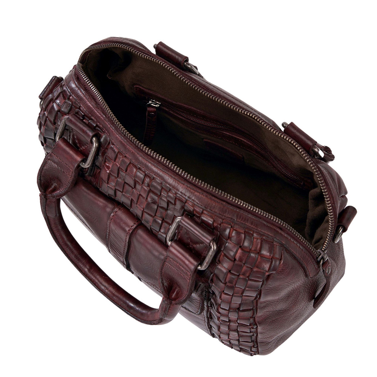 Сумка через плечо Dr.Koffer из натуральной кожи красная