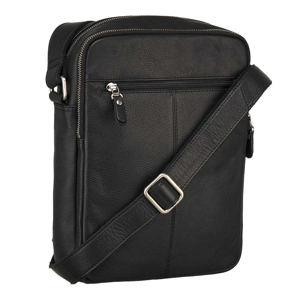 Сумка через плечо Dr.Koffer из натуральной кожи черная