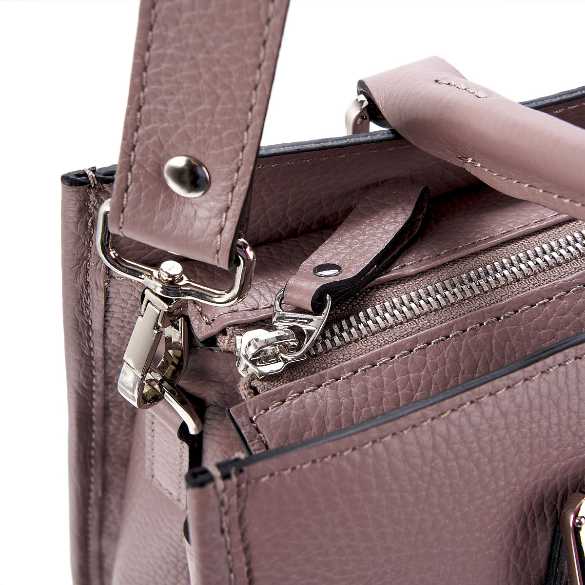 Женская сумка Dr. Koffer из натуральной кожи розовая