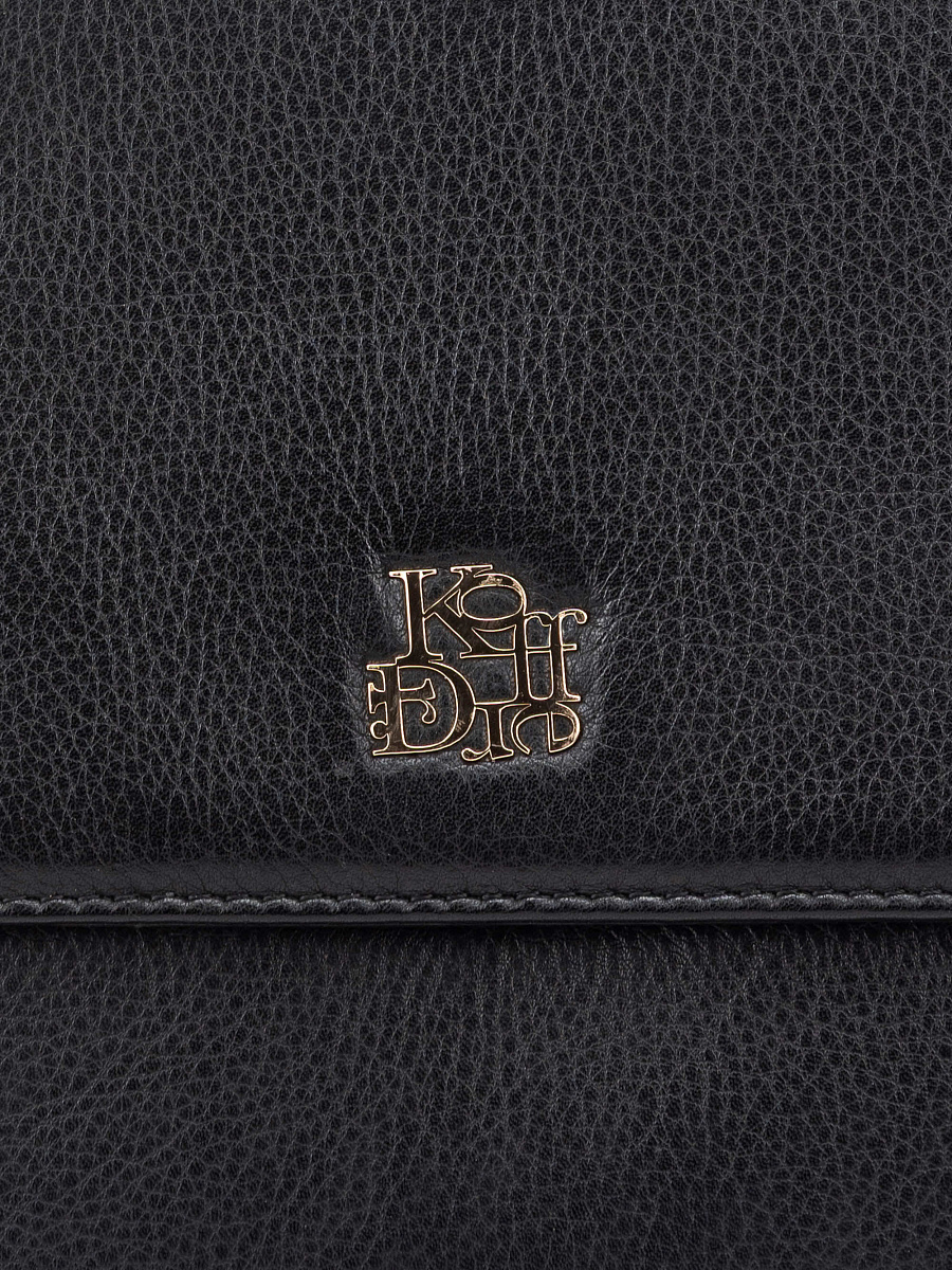 Женская сумка Dr. Koffer из натуральной кожи черная