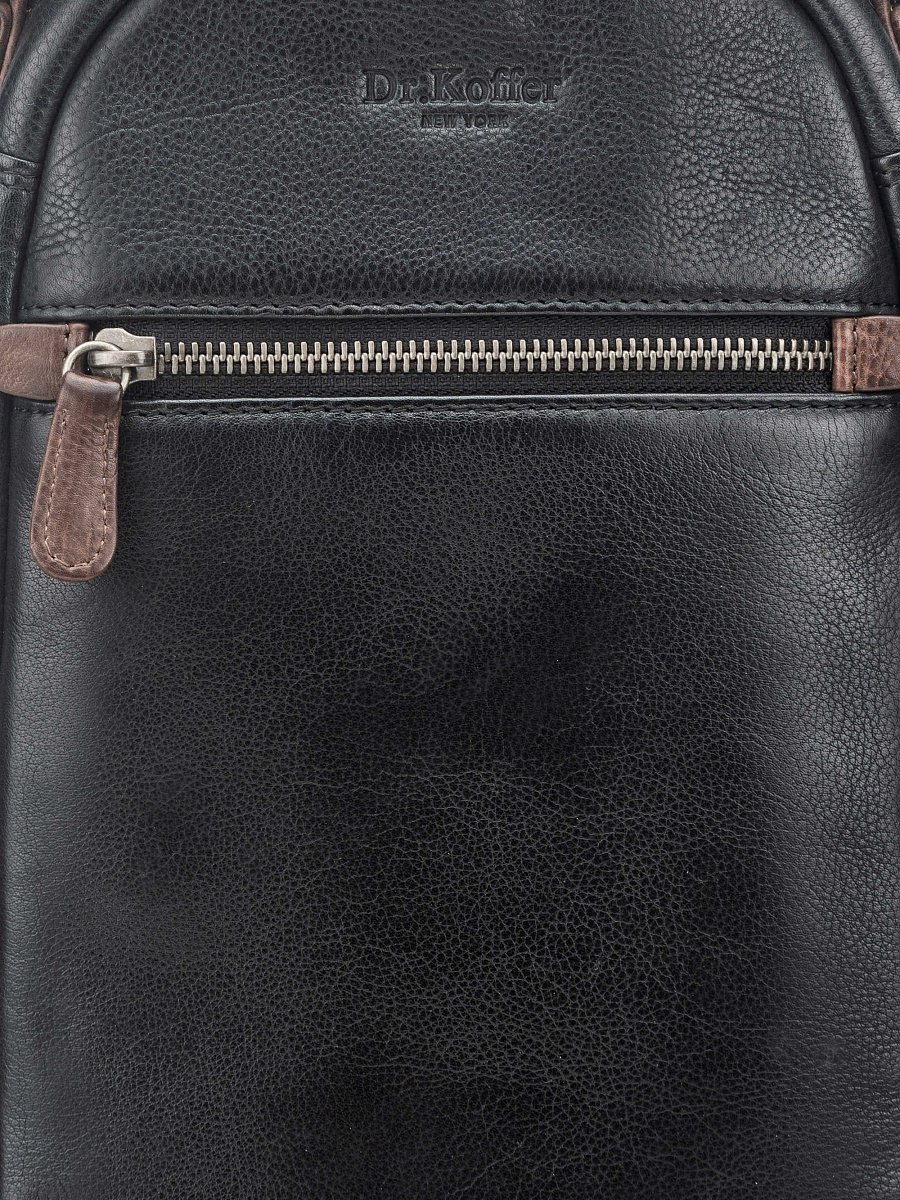 Рюкзак Dr. Koffer из натуральной кожи черный
