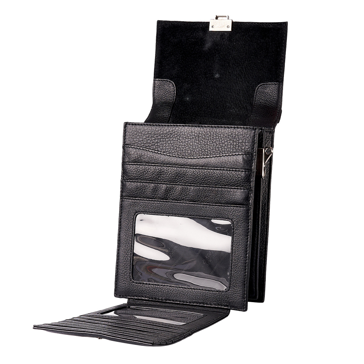 Сумка через плечо Dr.Koffer из натуральной кожи черная