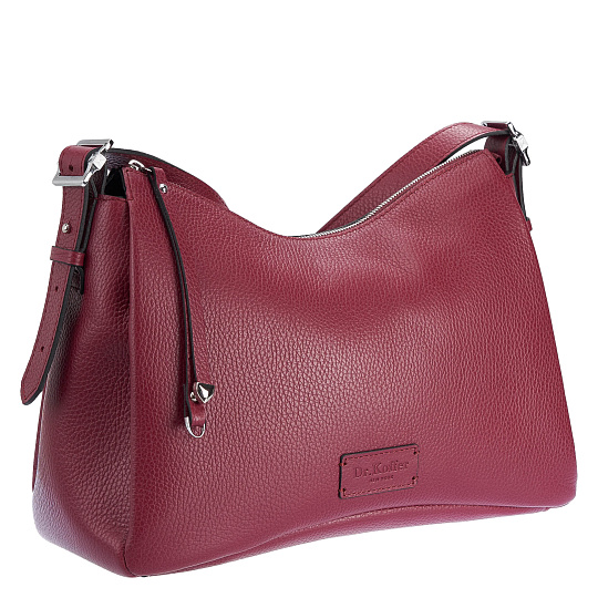 Женская сумка Dr. Koffer из натуральной кожи бордовая