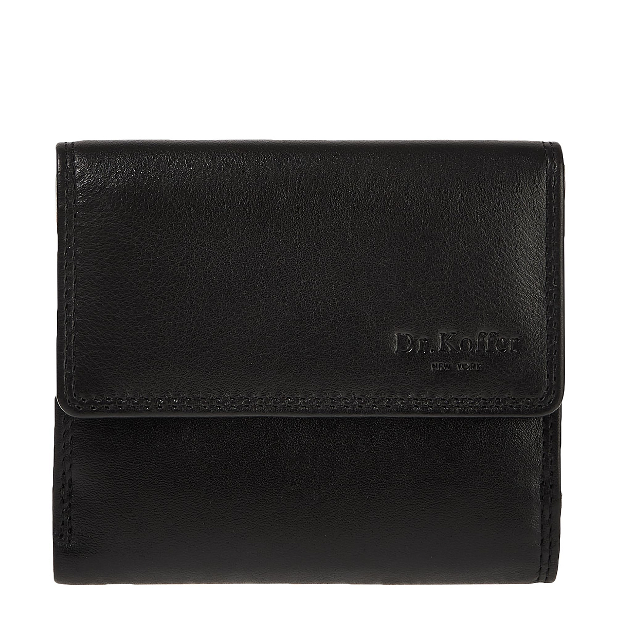 Портмоне Dr.Koffer из натуральной кожи черное